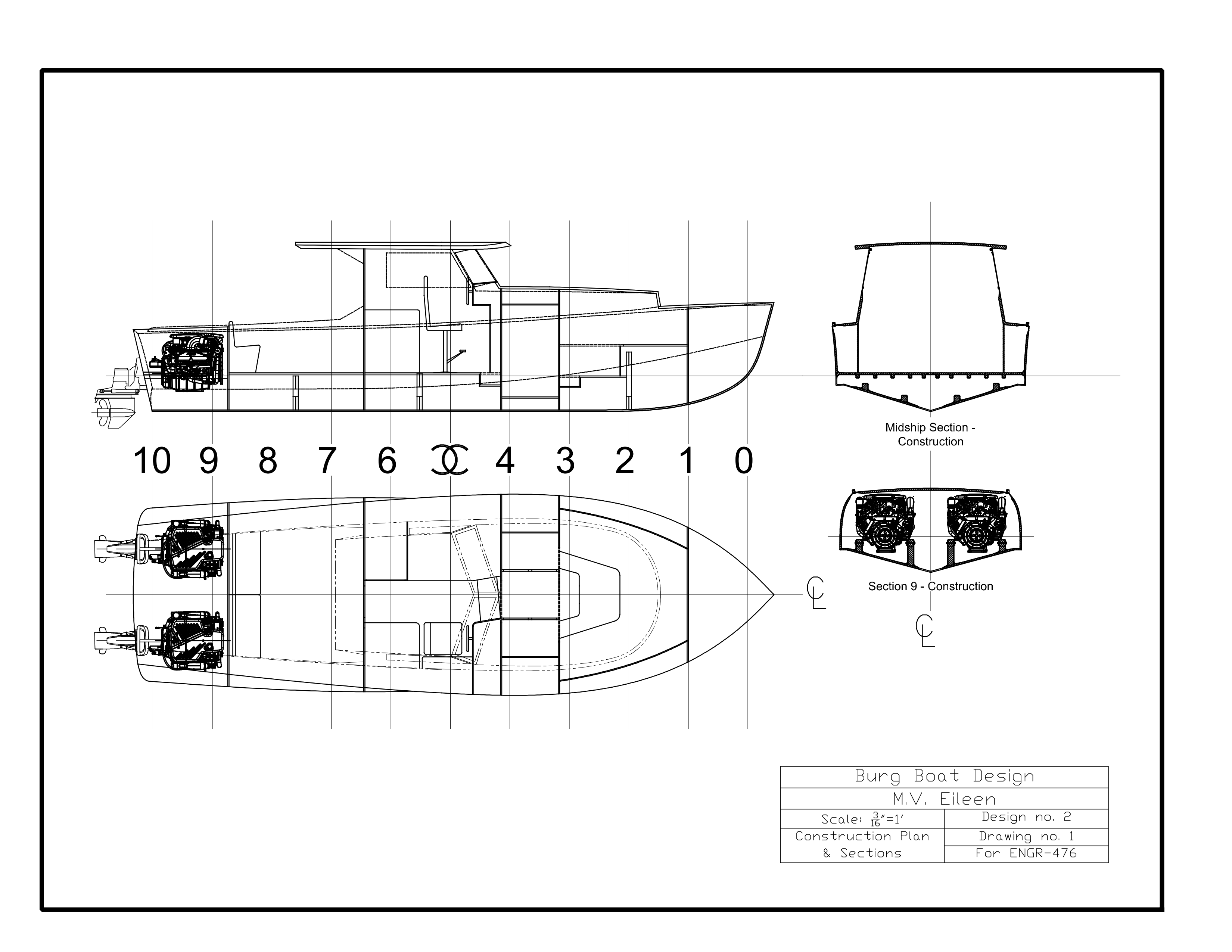 MV Eileen Construction Plan